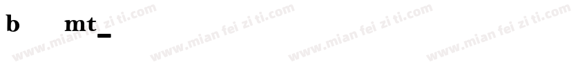 Bell MT字体转换